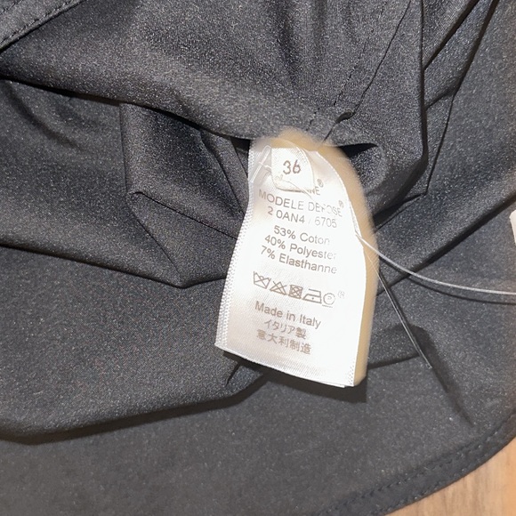 Celine black blouse vneck three quarter sleeve size 36 - Picture 15 of 17